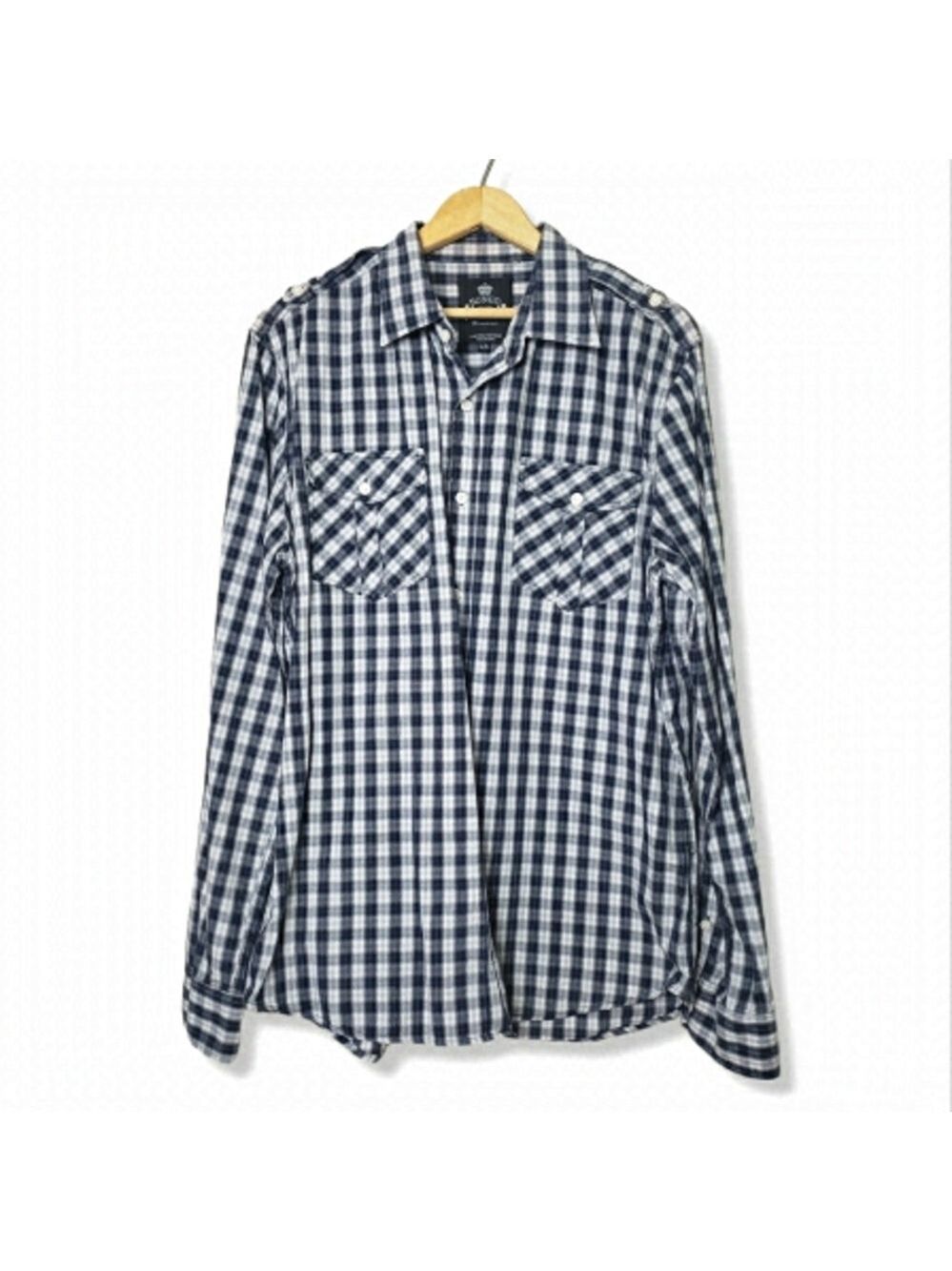 Bongo Plaid Button Down Shirt XL